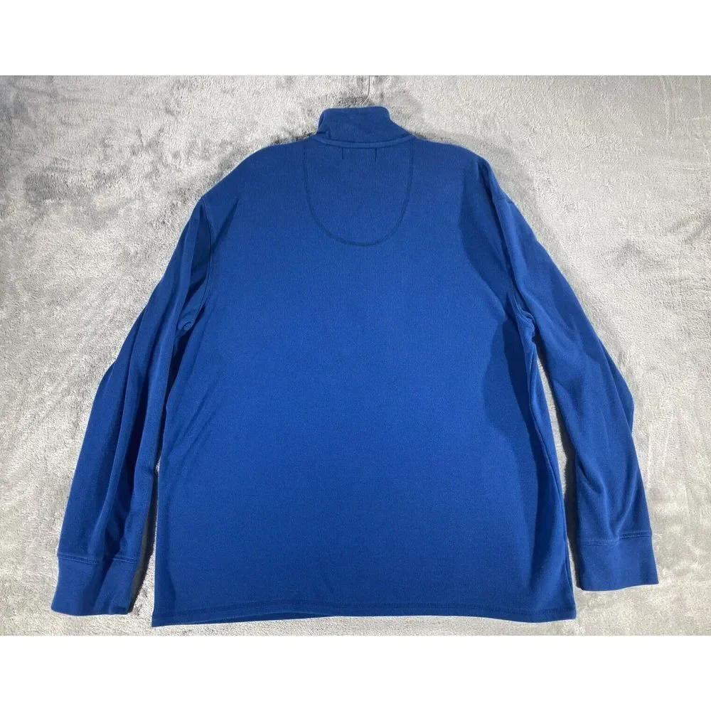 Alaska 1/4 Zip Pullover‎ Sweatshirt Men's Size XL Blue